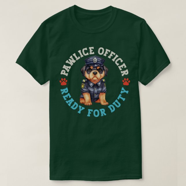 Camiseta Rottie Pawlice Oficial (Frente do Design)