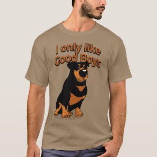 Camiseta Rottie Rottweiler Dog Lover Eu Só Gosto De Boas Ga