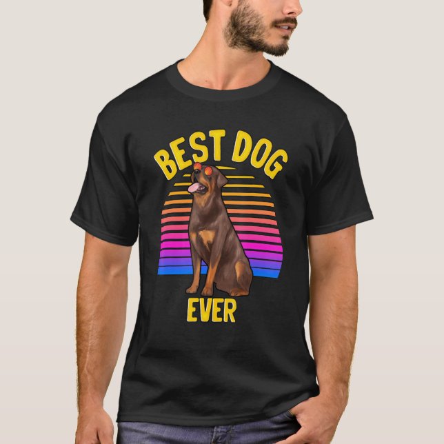 Camiseta Rottweiler Cachorro Cachorro Mais Bonito (Frente)