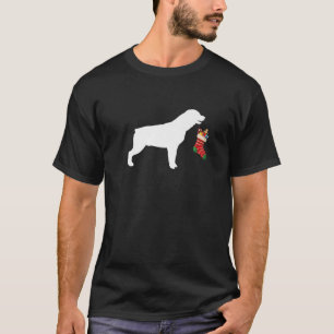 Camiseta Rottweiler Cachorro de Natal do Stoffer