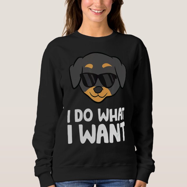 Camiseta Rottweiler Cachorro Eu Faço O Que Quero Com Rottwe (Frente)