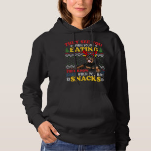 Camiseta Rottweiler Cachorro Hoodie Feia de Natal Sobrevive
