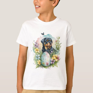 Camiseta Rottweiler Cachorro Páscoa, Felz pascoa Rottweiler