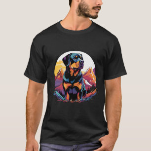 Camiseta Rottweiler Cachorros Rottie Men Mulheres Crianças