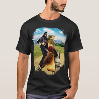 Camiseta Rottweiler Cão Jogando Críquete