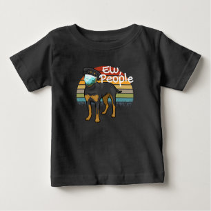 Camiseta Rottweiler Copo com Máscara - Pessoas - Rottweiler