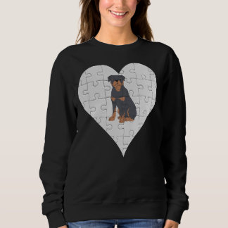 Camiseta Rottweiler Coração Pedaços de Vísceras Rottweiler