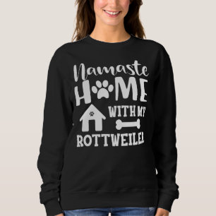 Camiseta Rottweiler Dog Namaste Home Com Meu Rottweiler