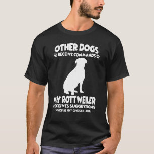 Camiseta Rottweiler Dog Training Proprietário do Cão