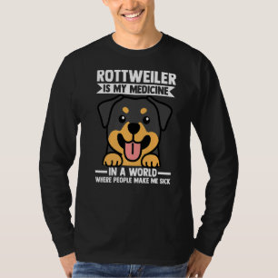 Camiseta Rottweiler É O Meu Remédio Rottweiler