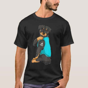 Camiseta Rottweiler Eu Adoro Pais Pais Roupa de Tatuagem de