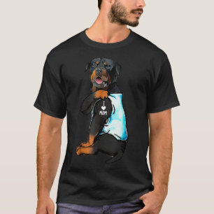 Camiseta Rottweiler Eu Amo A Mãe Tatuagem