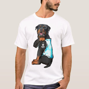 Camiseta Rottweiler Eu Amo A Mãe Tatuagem