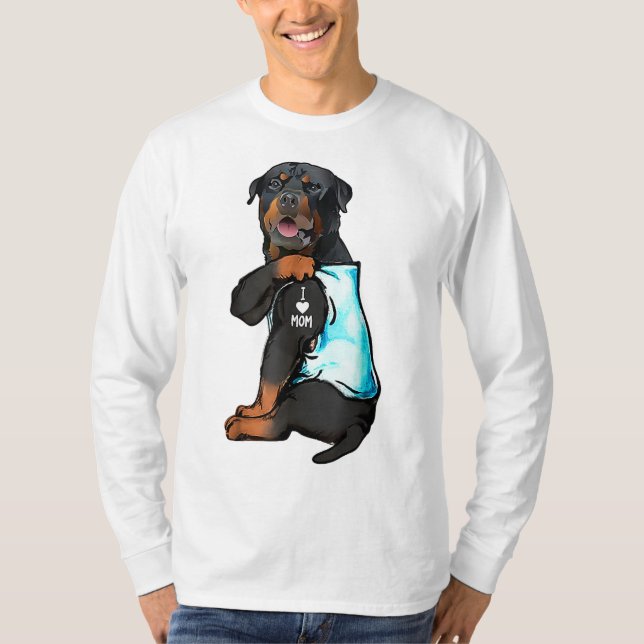Camiseta Rottweiler Eu Amo A Mãe Tatuagem (Frente)