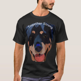 Camiseta Rottweiler Forte Confiante Esperança
