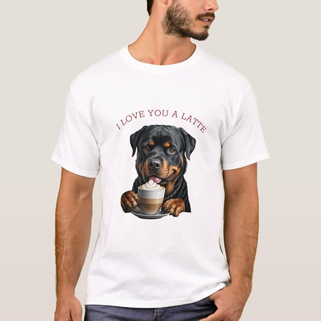 Camiseta Rottweiler Latte (Frente)