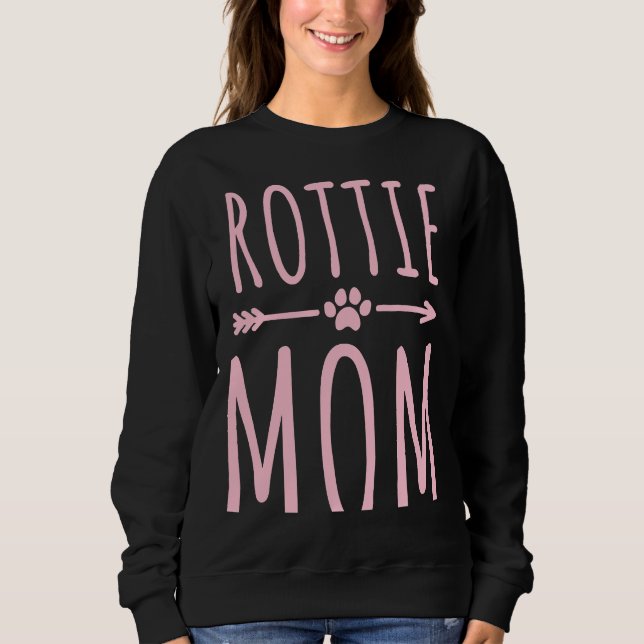 Camiseta Rottweiler Mãe Mulheres Meninas Proprietária de Ca (Frente)