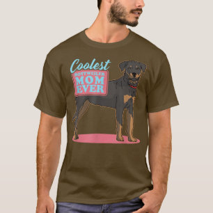 Camiseta Rottweiler Mãe Proprietário do Cachorro Rottweiler