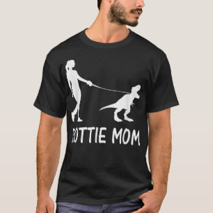 Camiseta Rottweiler Mãe Rottie Mama Cachorro Rott Dinossaur