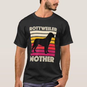 Camiseta Rottweiler Mãe Vintage Cão Rotação Rottweiler Mãe