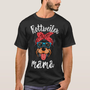 Camiseta Rottweiler Mama Cachorro Mãe Cachorro Mama Present
