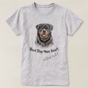 Camiseta Rottweiler Melhor Cachorro Mãe Nunca
