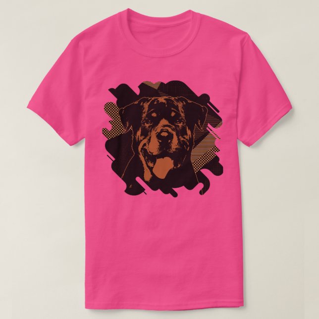 Camiseta Rottweiler Metzgerhund Digital Art 2 (Frente do Design)