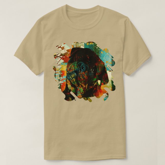 Camiseta Rottweiler Metzgerhund Digital Art 3 (Frente do Design)