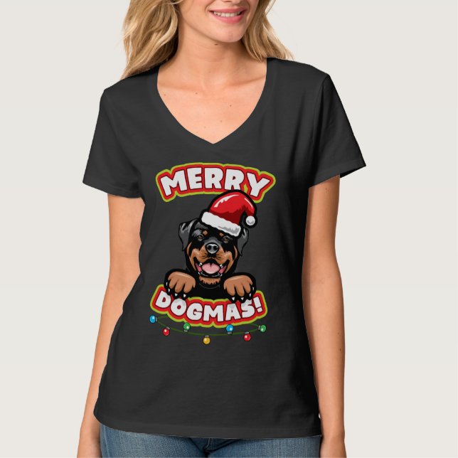 Camiseta Rottweiler Natal (Frente)