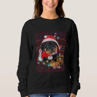Camiseta Rottweiler Natal Luzes Feias Suores Feios