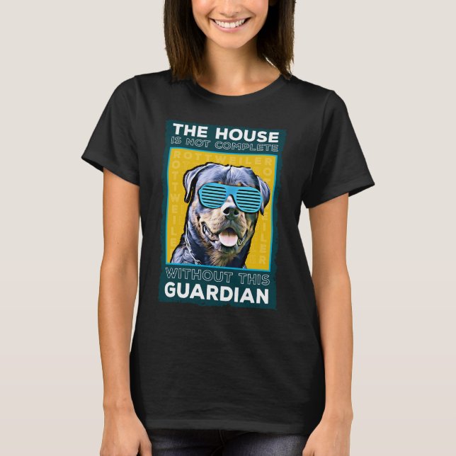 Camiseta Rottweiler O Guardião Da Casa (Frente)