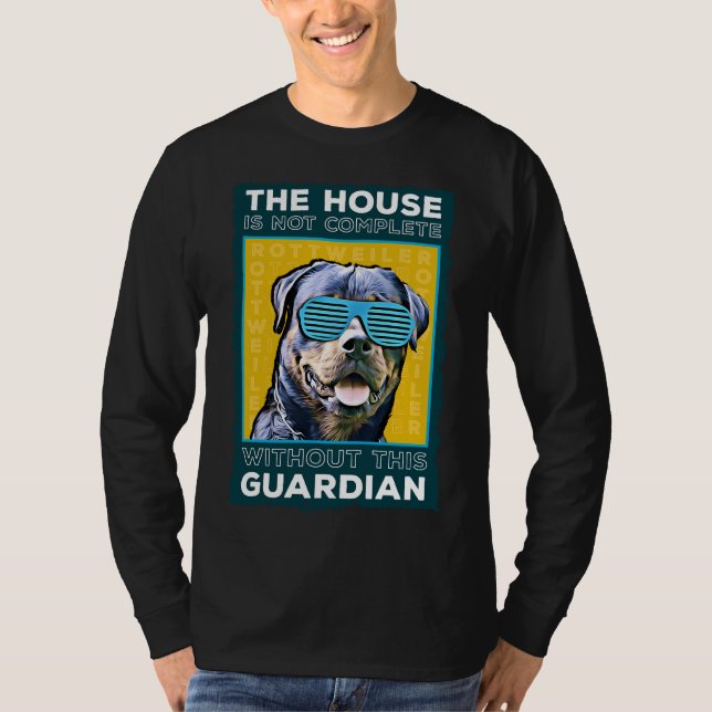 Camiseta Rottweiler O Guardião Da Casa (Frente)