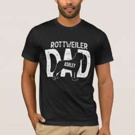 Camiseta Rottweiler Pai Cachorro Pai