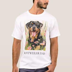 Camiseta Rottweiler Pai – Presente de Amante de Ca