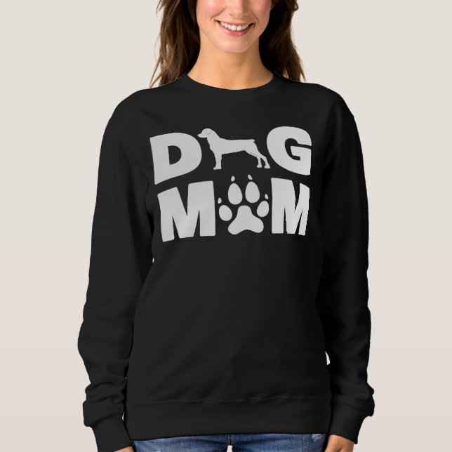 Camiseta Rottweiler Para Cachorro Mãe Dia (Frente)