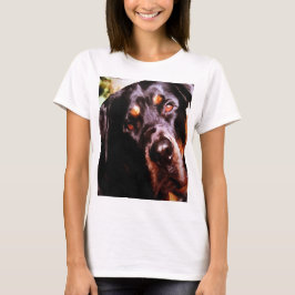 Camiseta Rottweiler Portait Artístico Pet