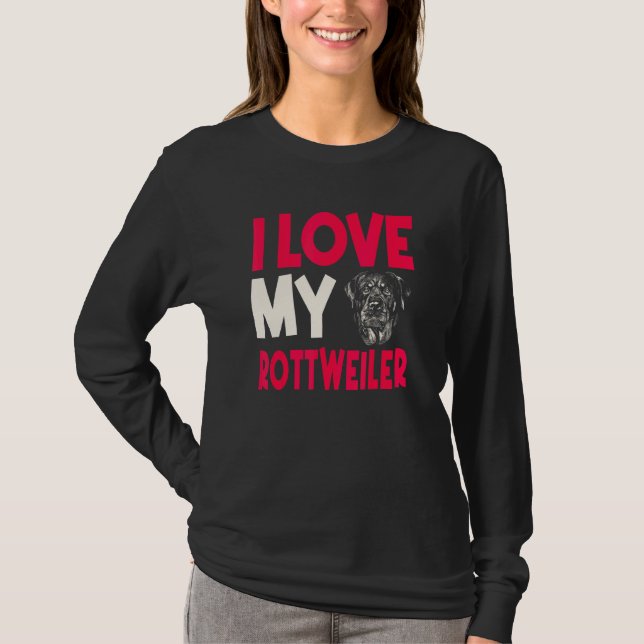Camiseta Rottweiler Proprietário de Cachorros Criadores De  (Frente)