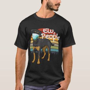 Camiseta Rottweiler Puppy com Máscara - Novas Pessoas - Ro