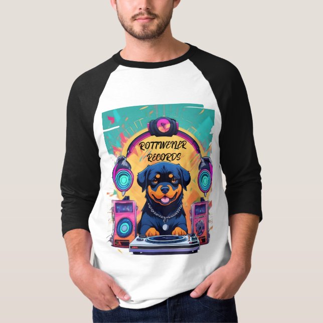 CAMISETA ROTTWEILER REGISTRA MANGA LONGA DE DUAS CORES 1 (Frente)
