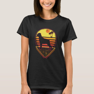 Camiseta Rottweiler Retro Sunset Vintage  Dog