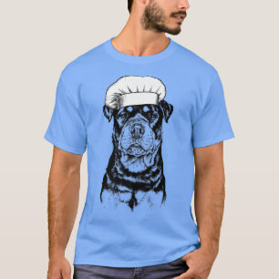 Camiseta Rottweiler Rottie Dog Cook Chef Cozinhar Engraçado