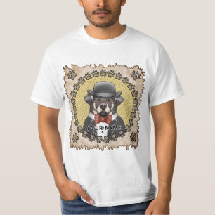 Camiseta Rottweiler Usando Óculos