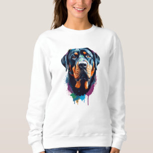 Camiseta Rottweiler Vibrante e Colorido