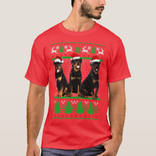 Camiseta Rottweiler Xmas Feliz Natal
