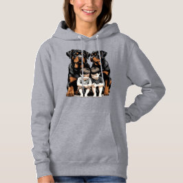 Camiseta Rottweilers Como Guardiões Leais De Crianças