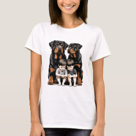 Camiseta Rottweilers, Rottweiler Como Guardiões Leais De Cr