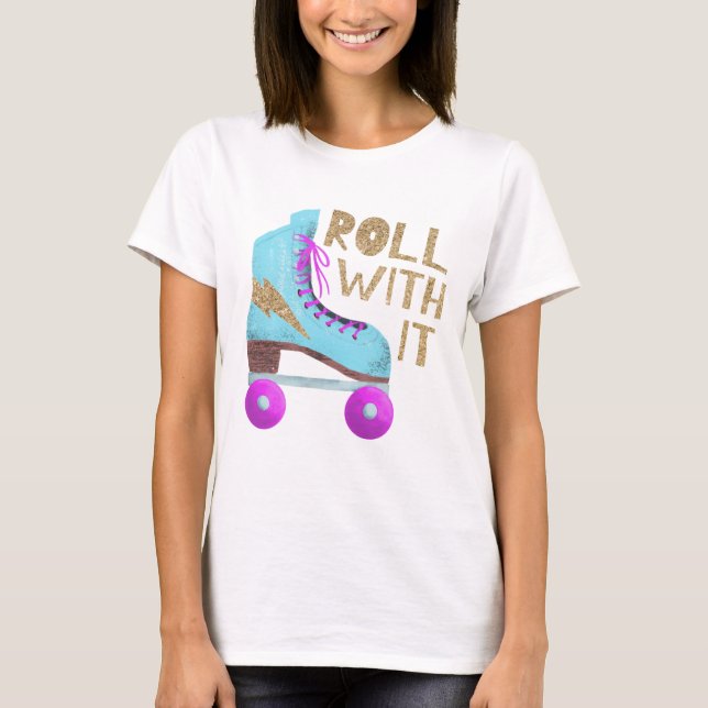 Camiseta ROTULAGEM COM ELE | Skate do cilindro retrorreflec (Frente)