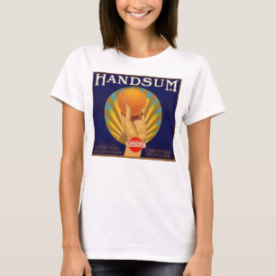 Camiseta Rótulo da caixa laranja dos anos 30 Handsum