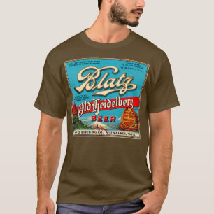 Camiseta Rótulo da cerveja da antiga Heidelberg da Blatz Re