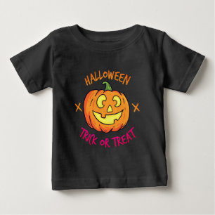 Camiseta Rótulo de Abobora de Halloween para Doce ou Traves
